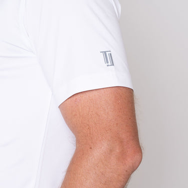 TJ Golf Shirt 2.0 - White Men's Golf Shirt Taylor Jordan Apparel 