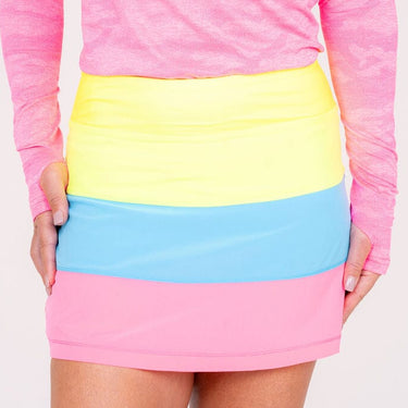 TJ Tour Neon Skirt - Tri Color Women's Skirts  TJ SPORT