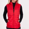 Women's Puffer Vest - Red Women's Vest Taylor Jordan Apparel 