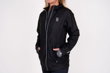 Women's Rain Jacket - Black Rain Jacket Taylor Jordan Apparel 