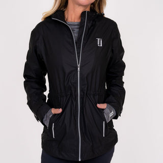 Women's Rain Jacket - Black Rain Jacket Taylor Jordan Apparel 