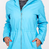 Women's Rain Jacket - Light Blue Rain Jacket TJ Golf 
