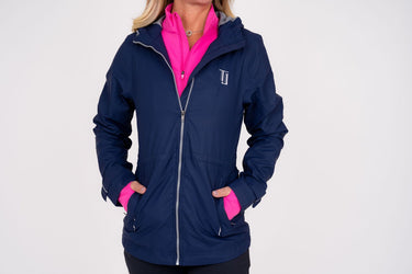 Women's Rain Jacket - Navy Rain Jacket Taylor Jordan Apparel 