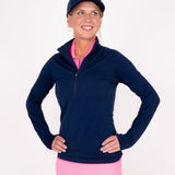 Women's Tour Pullover - Navy Women's Tour Pullover TJ Sport